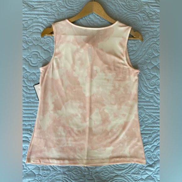 NWT Nine West Sleeveless Pink White Blouse - Picture 3 of 6